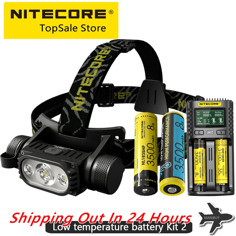 

Распродажа NITECORE HC65V2 USB Перезаряжаемый налобный фонарь 1750LMs вспышка 100 ° светодиодный налобный фонарь белый красный светильник 3500 мАч 18650 батарея
