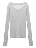 Slim Fit Long Sve V-Ne Thin Transparent  Knitted Top Women's Autumn 2024 New Sle Commute Sle Classic Pattern