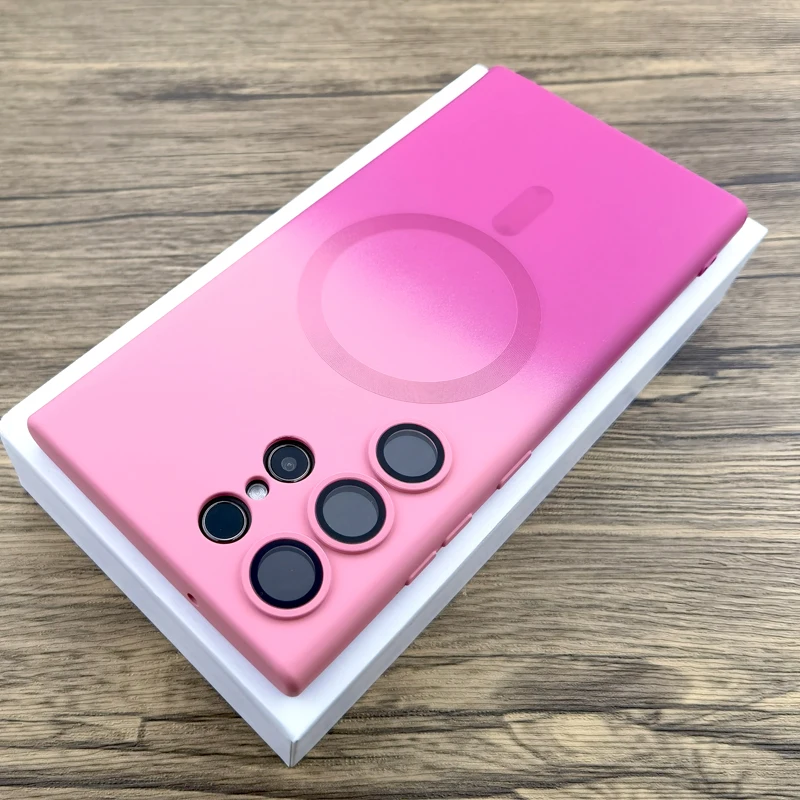 Gradient Silicone Case with MagSafe Charging Compatibility