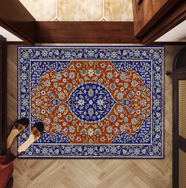 Persian style Floor Mat Kids Room Bedroom Decoration Balcony Anti-Slip Doormat Living Room Welcome Rug 5