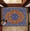 Persian style Floor Mat Kids Room Bedroom Decoration Balcony Anti-Slip Doormat Living Room Welcome Rug 5