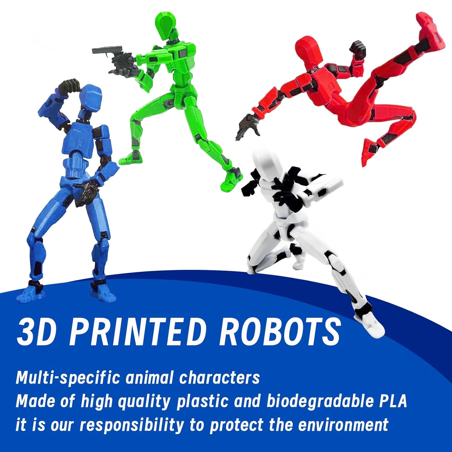 Children's doll 13 joint movable 3D printed toy, 3rd generation dummy DIY assembly full body decompression artifact 4