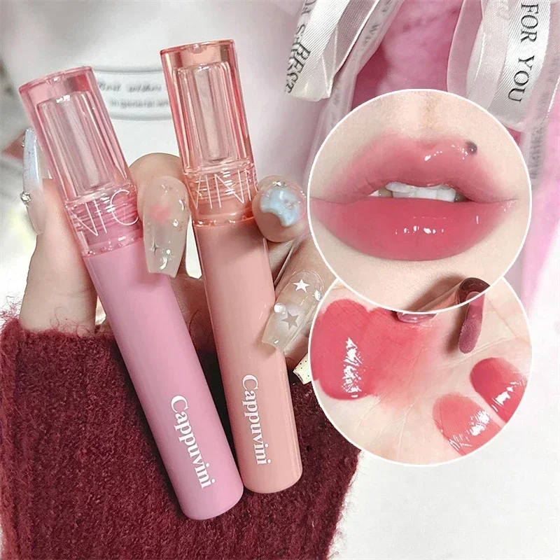 Water Light Liquid Lipstick Moisturizing Mirror Water Pink Lip Gloss Waterproof Long Lasting Lip Glaze Makeup Cosmetic lip gloss lip makeup lip glaze