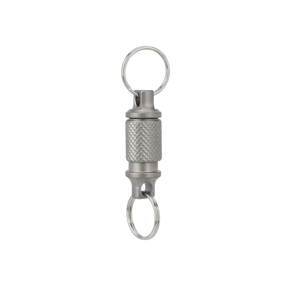 EDCTitaniumAlloyKeychainDoubleRingDetachableKeychainOutdoor