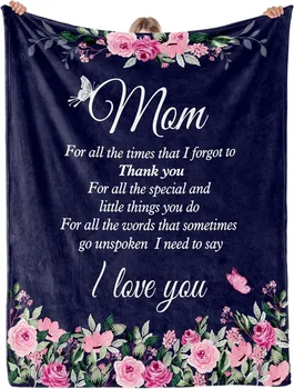 Gift To Mom Thin Blanket for Anniversary