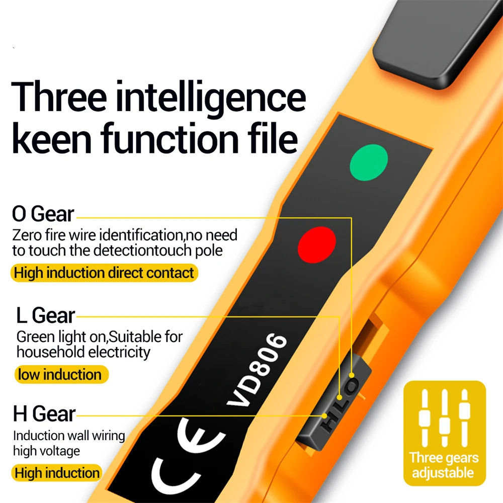 Continuity Voltage Detector Pen Non-contact Inductive AC/DC Voltage Meter Electric Compact Pen Battery Test Pencil electric tester pen