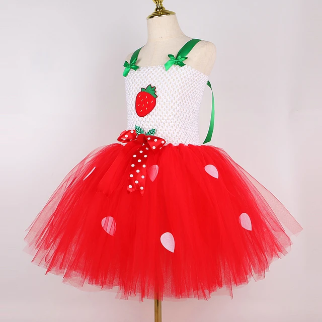 어린이를 위한 귀여운 딸기 투투 드레스로 어떤 축제에도 빛을 더하세요.