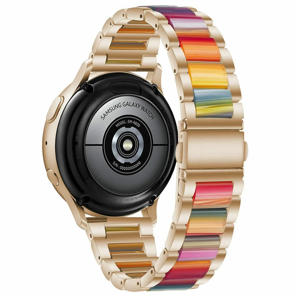20mm Band for Samsung Galaxy Watch 3 41mm 45mm Active 2 40mm 44mm Gear S3 Steel+Resin Strap for Huawei GT3 22mm Amazfit gts 3_voghion.com