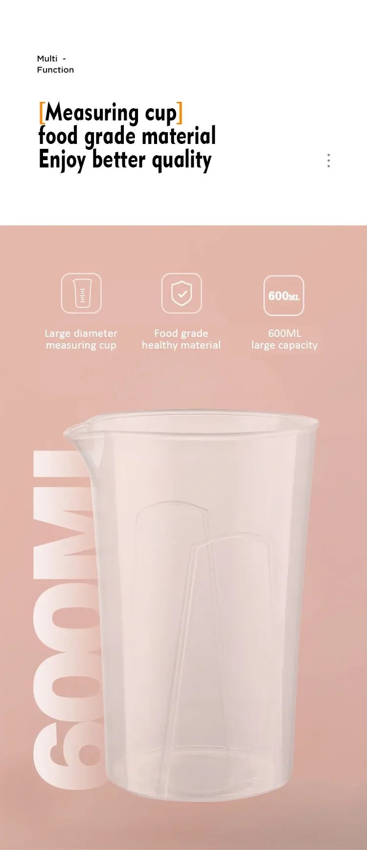 Hot Selling Professional 2-in-1 Electric Hand Blender Shaker Bottle Baby Food Blender Plastic Container Commercial Stick