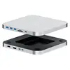 Hagibis USB C Hub with Hard Drive Enclosure Type C Docking Station 2.5 SATA NVME M.2 SSD Case 4K DP USB3.0 M1 M2 for Mac Mini 6