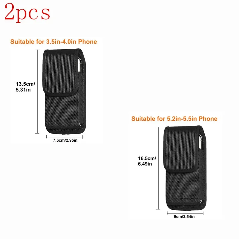 Outdoor Sports Nylon Cell Phone Pouch Holster with Free D-Shaped Buckle