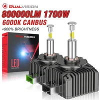 D3S D1S LED Headlights Canbus 1:1 HID D2S D4S D5S D8S D1R D2R D3R D4R Auto Lamp 8000000LM 1700W Plug&Play Turbo LED Bulb For Car