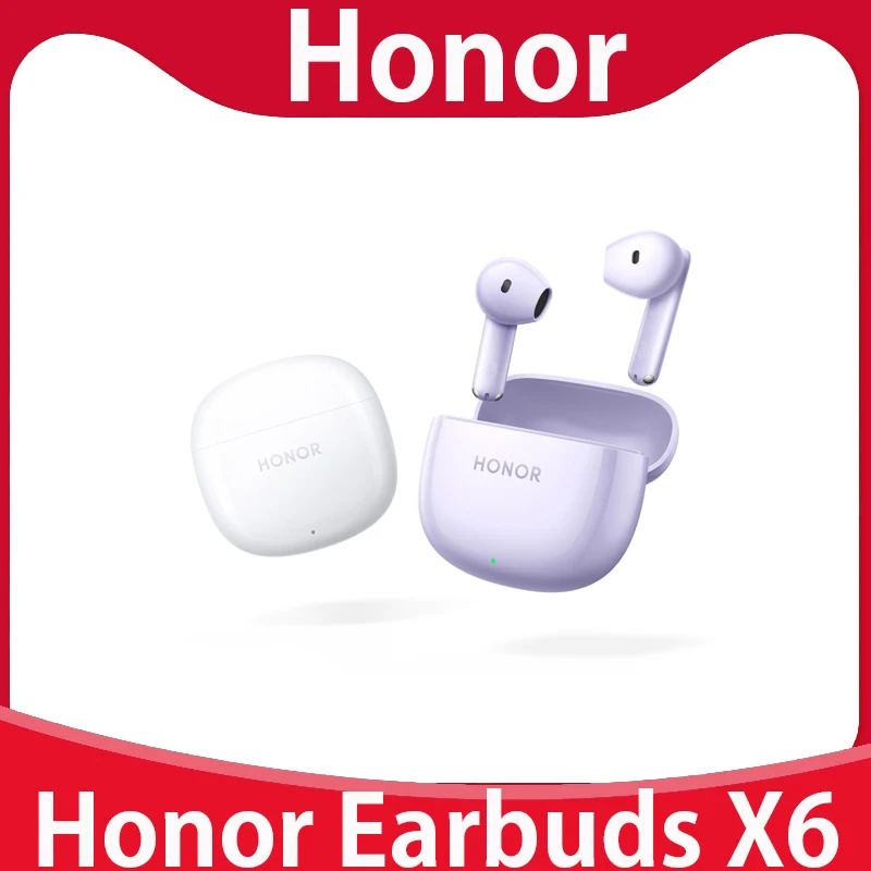 Original Honor Earbuds x6 TWS true wireless Bluetooth headset BT 5.3 HiFi 5 DSP AI call noise reduction 40 hours battery life