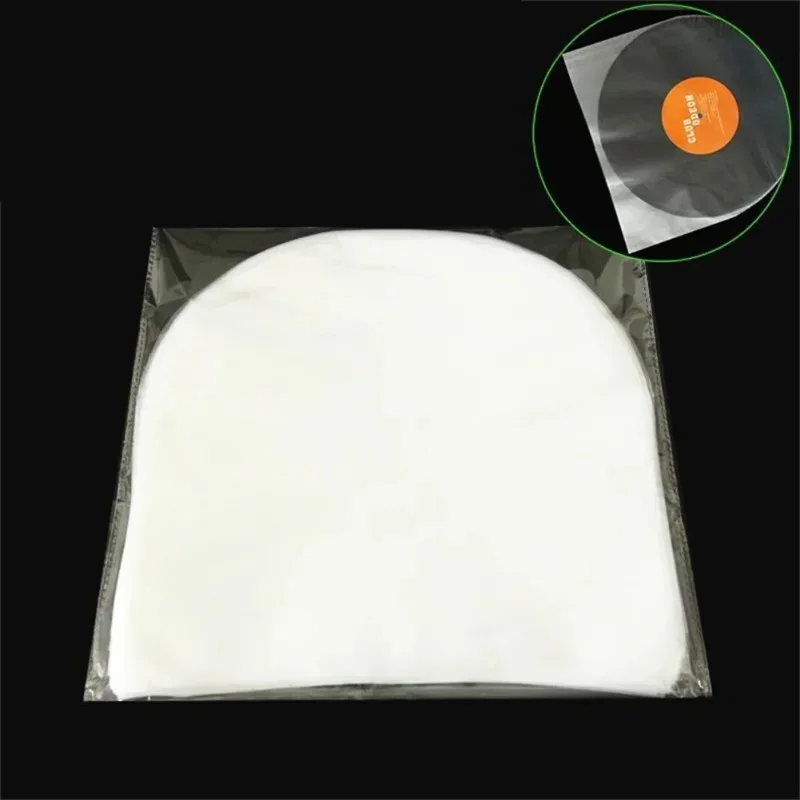 50Pcs 비닐 레코드 보호기 7 10 12 인치 LP 레코드 가방 정전기 방지 레코드 슬리브 외부 내부 플라스틱 투명 커버 컨테이너