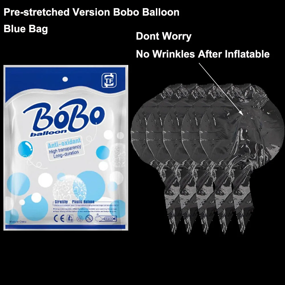 Clear Bobo Balloon Transparent Bubble Balloon 100pcs 8/10/12/16/18/20/24/36inch Wedding Birthday Party Decoration party decorations,party supplies,latex balloons,balloon decorations,balloon decoration kit,inflatable balloons