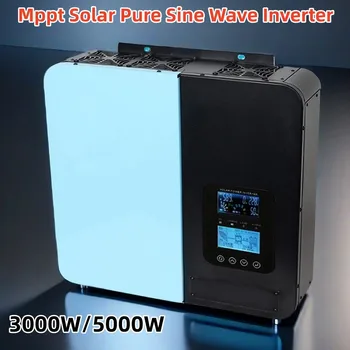 Inverter Solare Ibrido Onda Pura 3000W 5000W 12V 24V 48V 60V 72V Inverter Fotovoltaico 230VAC con Caricatore Solare MPPT Integrato