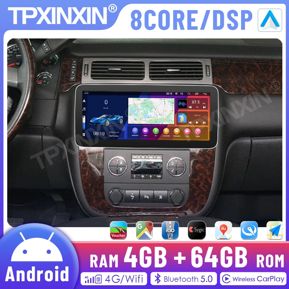 

2 Din TPXINXIN 12.3 Inch Automotive Multimedia Android 12 Player For Chevrolet GMC GPS Car Radio Head Unit