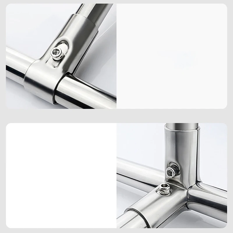 Stainless Steel Tube Connector For 25mm Tube Pipe Clamp More Strong No Rust For DIY Clothes Display Rack So Strong