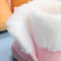 Newborn Baby Girls Boys Soft Booties Solid Pompom Snow Boots Infant Toddler Newborn Warming Shoes New Fashion Comfortable Shoes 6