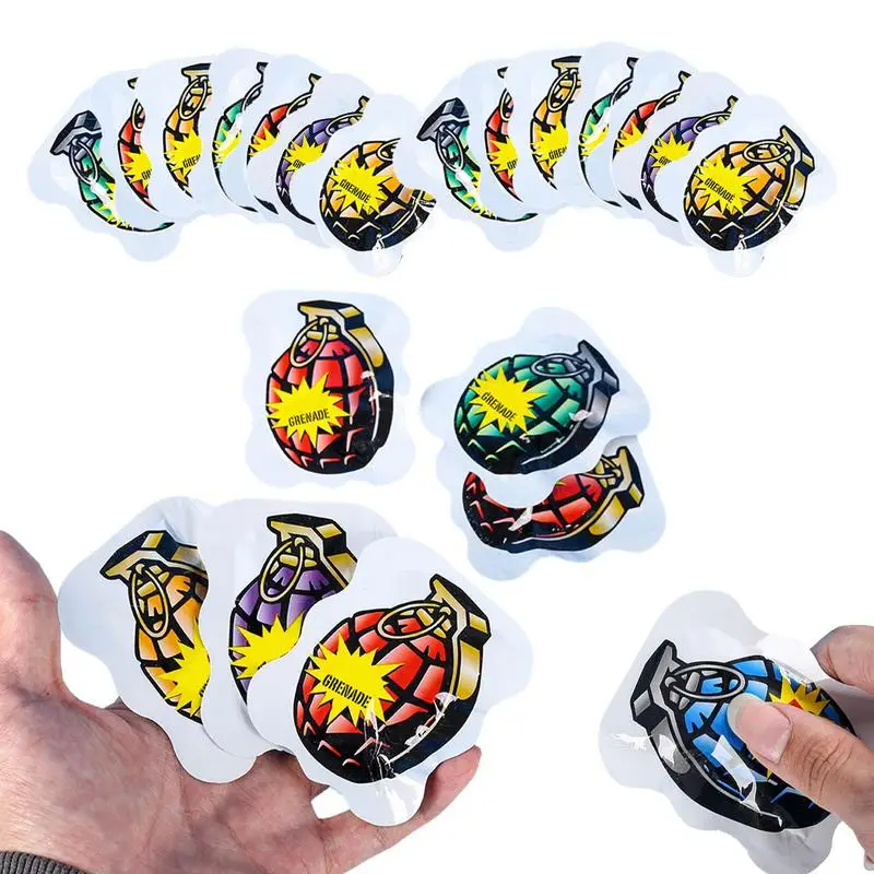 20pcs Noisemaker Prank Toy Bombs Bag Toy Social Games Self Exploding Grenade Bombs Small Bags Bombs Bags Bombs Trickster Toys