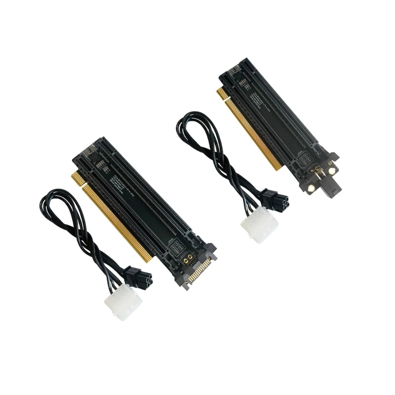 

PCIE4.0 X16 to X8X8 Split Expansion Card Split Adapter Card 4P Power Port JIAN