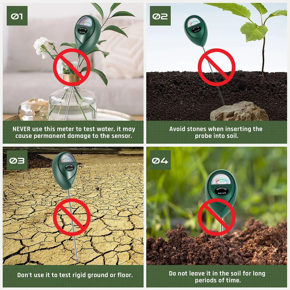 Premium Soil Moisture Sensor for Indoor & Outdoor Gardening - No Batteries Needed