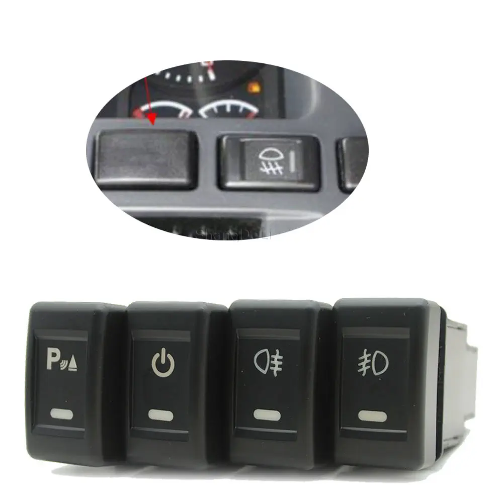 

Автомобильный телефон, встроенный переключатель питания для передней противотуманной фары, парковочный радар, переключатель с проводом для аксессуаров Isuzu KV100 700P