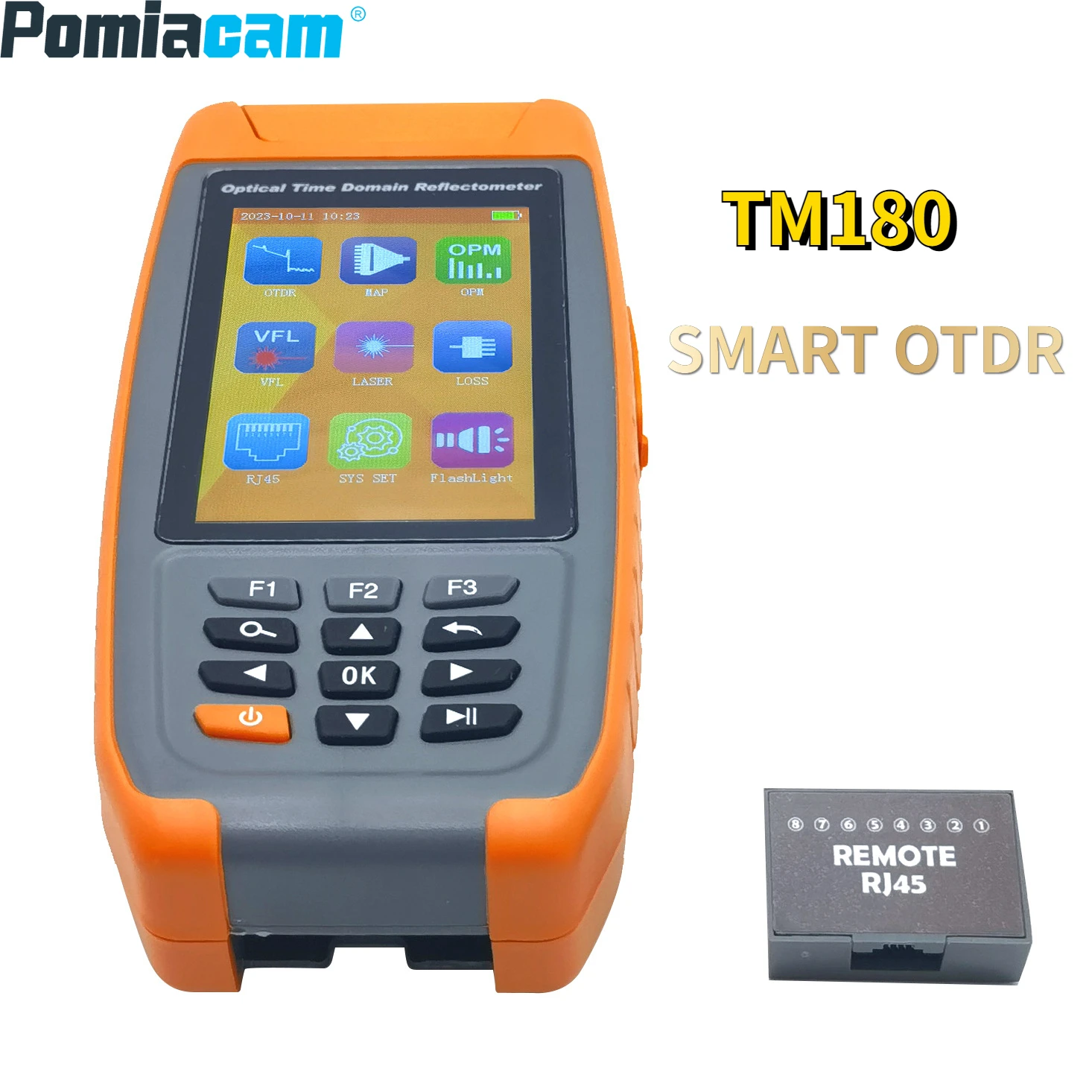 TM180 SMART OTDR Optical Time Domain Reflectometer Fiber Tester Breakpoint Obstacle Detector Optical Cable Detection nuclear radiation detector xγβ ray tester marble radiation dose equivalent real time monitoring geiger counter geiger