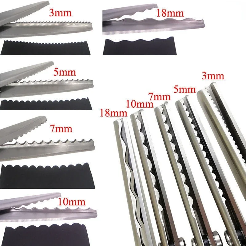 Sewing Cut 23.5cm Zig Zag Dressmaking Tailor Leather Handicraft Fabric Shear Pinking Scissor Textile DENIM DIY Upholstery Tool 4