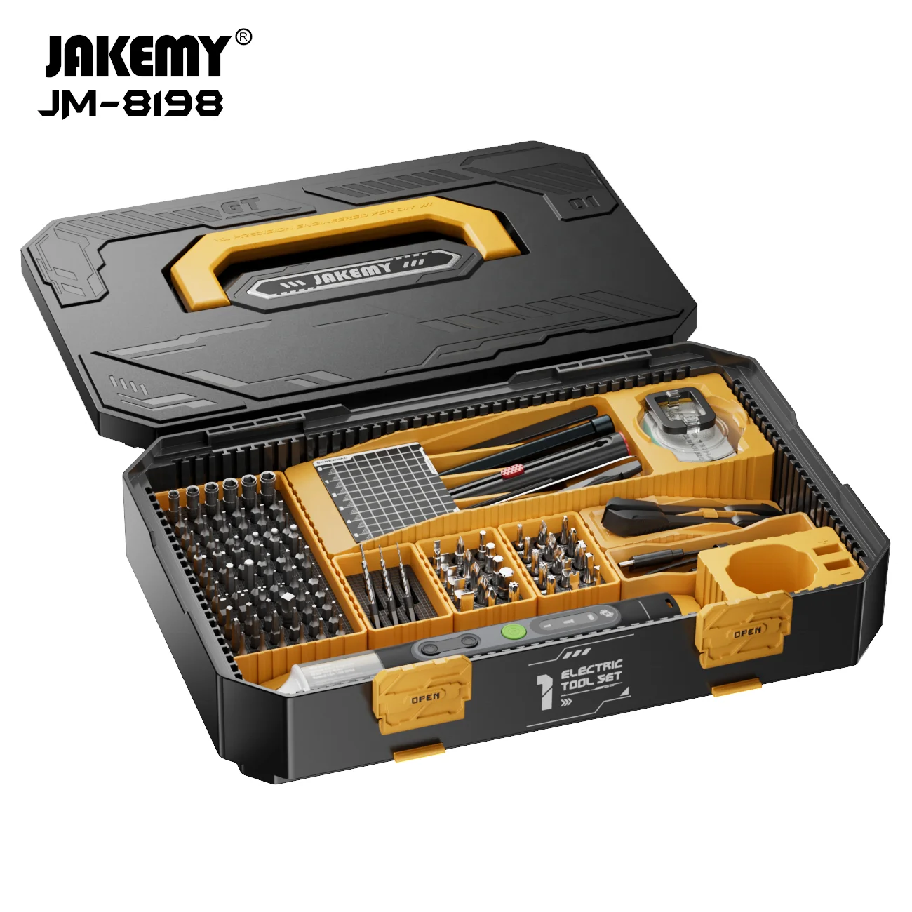 JM-8198 135 in 1 Cordless Electric Screwdriver Tool Set for Phone