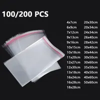 Cellophane Self-adhesive Bag Plastic Opp Transparent Sealed Jewelry Gift Food Candy Chothes Cake Packaging Clear Pouches 1
