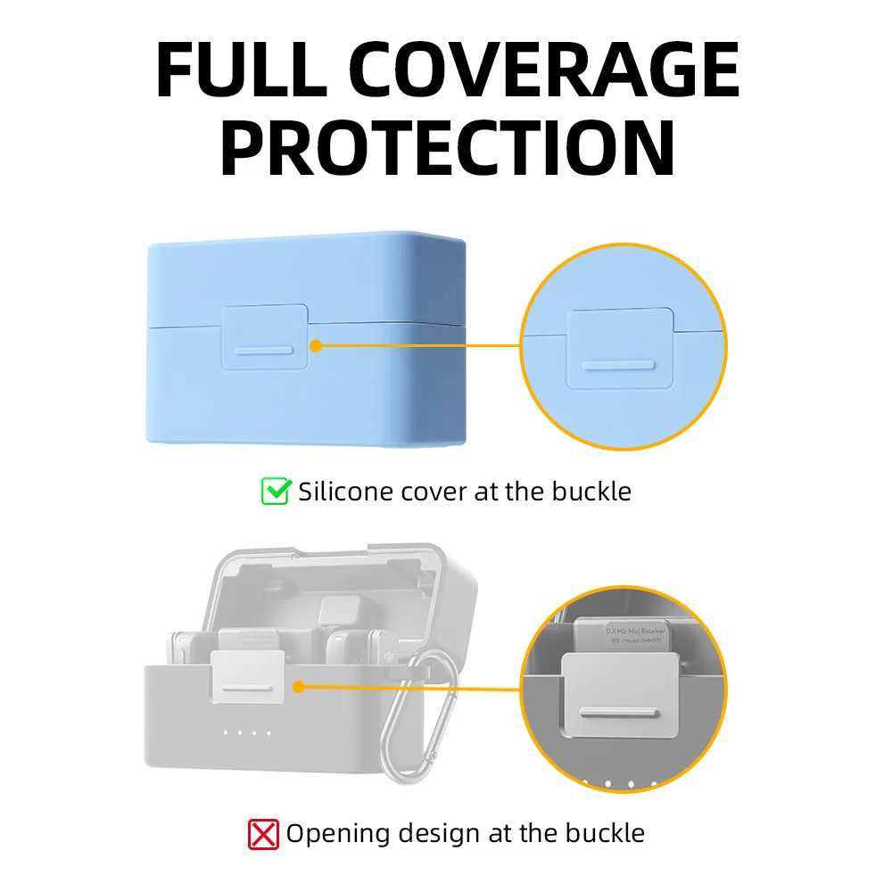 Premium Silicone Protective Case for DJI Mic Mini - Scratch and Dust Resistant, Fully Enclosed Design