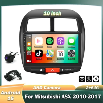 Estéreo para Auto de 10 Pulgadas con Android 15 y Navegación GPS para Mitsubishi ASX 2010-2017, CarPlay, Android Auto, 2+64G, SWC, Pantalla Dividida, Radio FM RDS 1