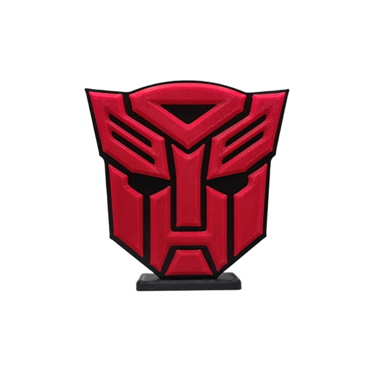 Transformers Cartoon Logo 3D Desktop Nameplate Ornament