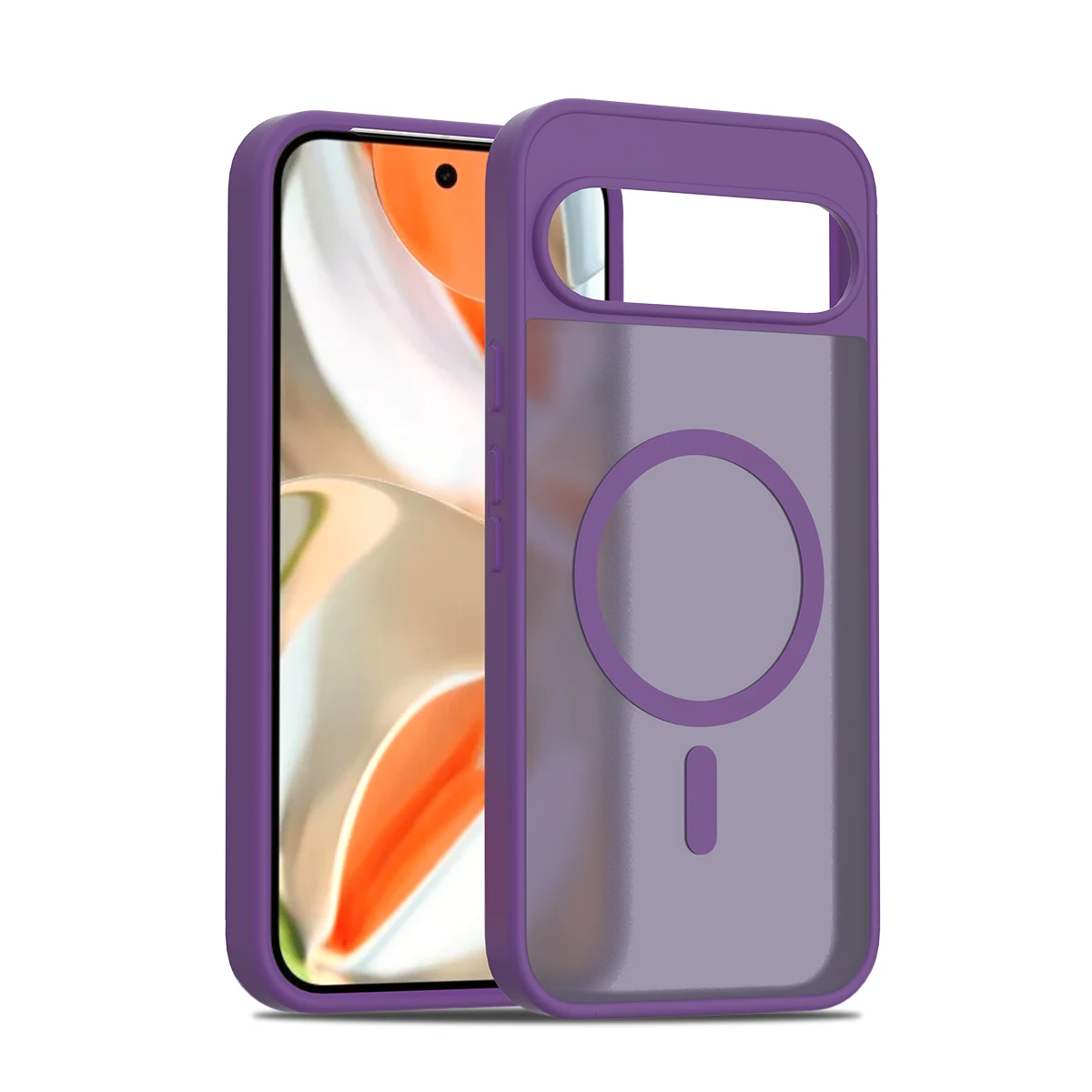 Magnetic Matte Translucent PC Shockproof Case with Magsafe Wireless Charging Compatibility