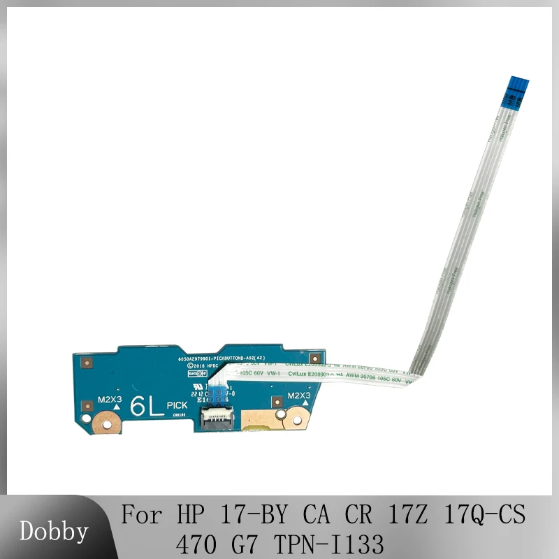 

Original for HP 17-BY 17-CA 17-CR 17Z 17Q-CS 470 G7 TPN-I133 Laptop Touchpad Tastenplatine Button Board With Cable 6050A2979901