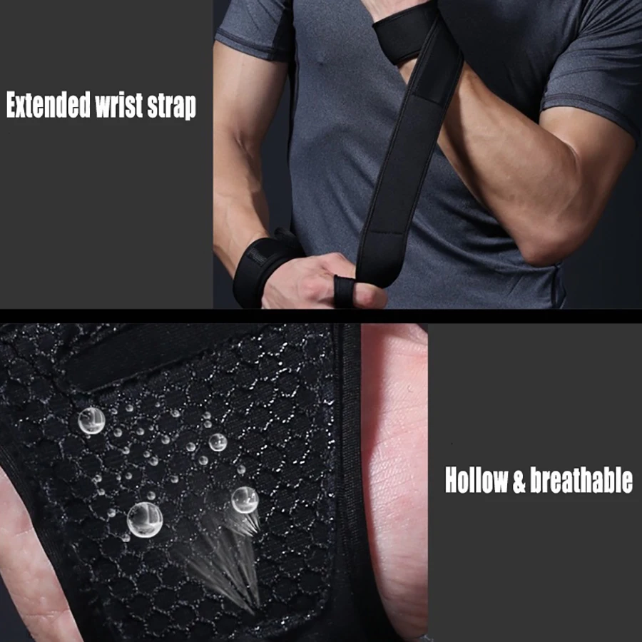 Enhanced Grip Workout Gloves with Wrist Support and Full Palm Protection