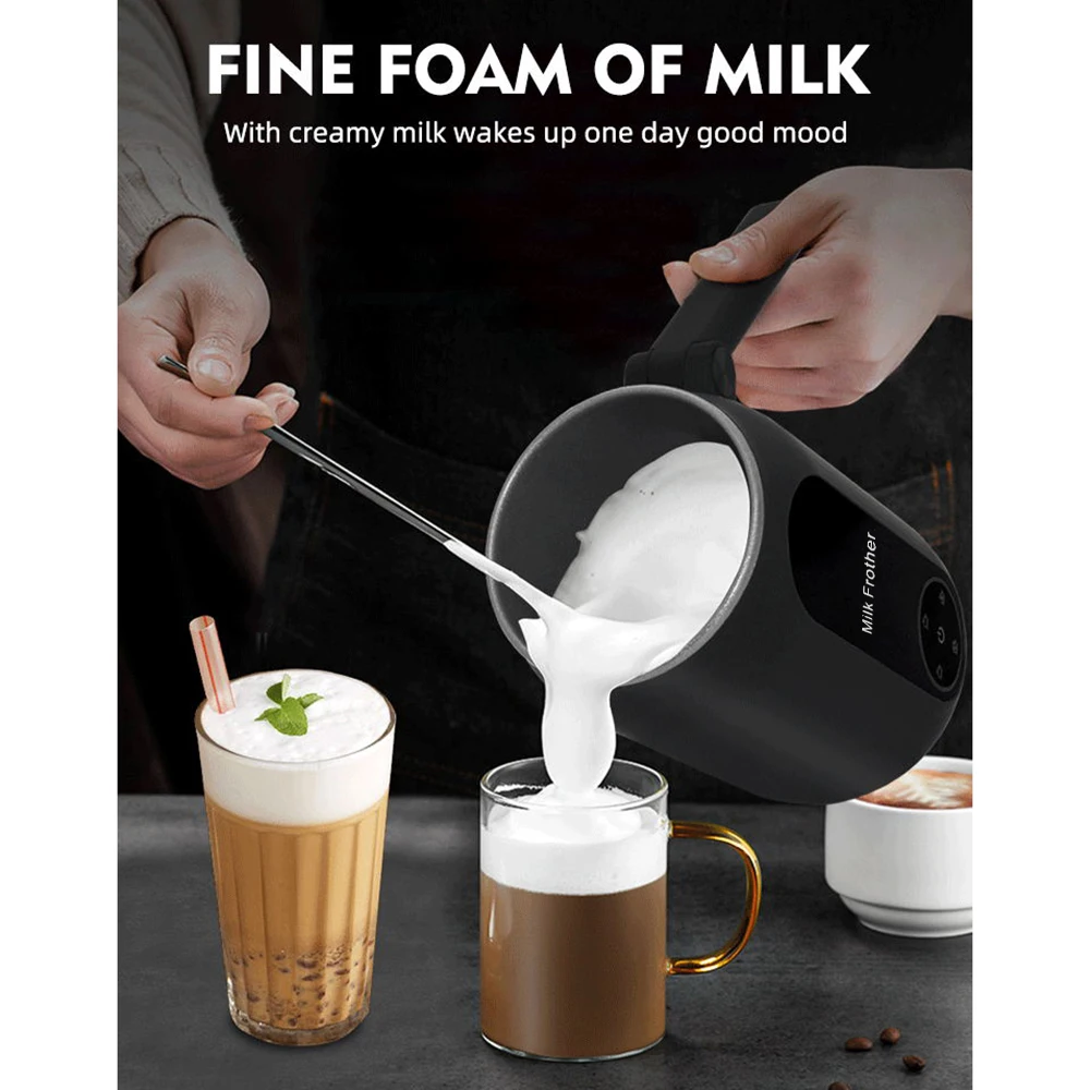 Electric Milk Frother 4 in 1 Milk Foamer Automatic Hot and Cold Foam Milk  Blender For Coffee Latte Cappuccino 220V Milk Steamer - AliExpress