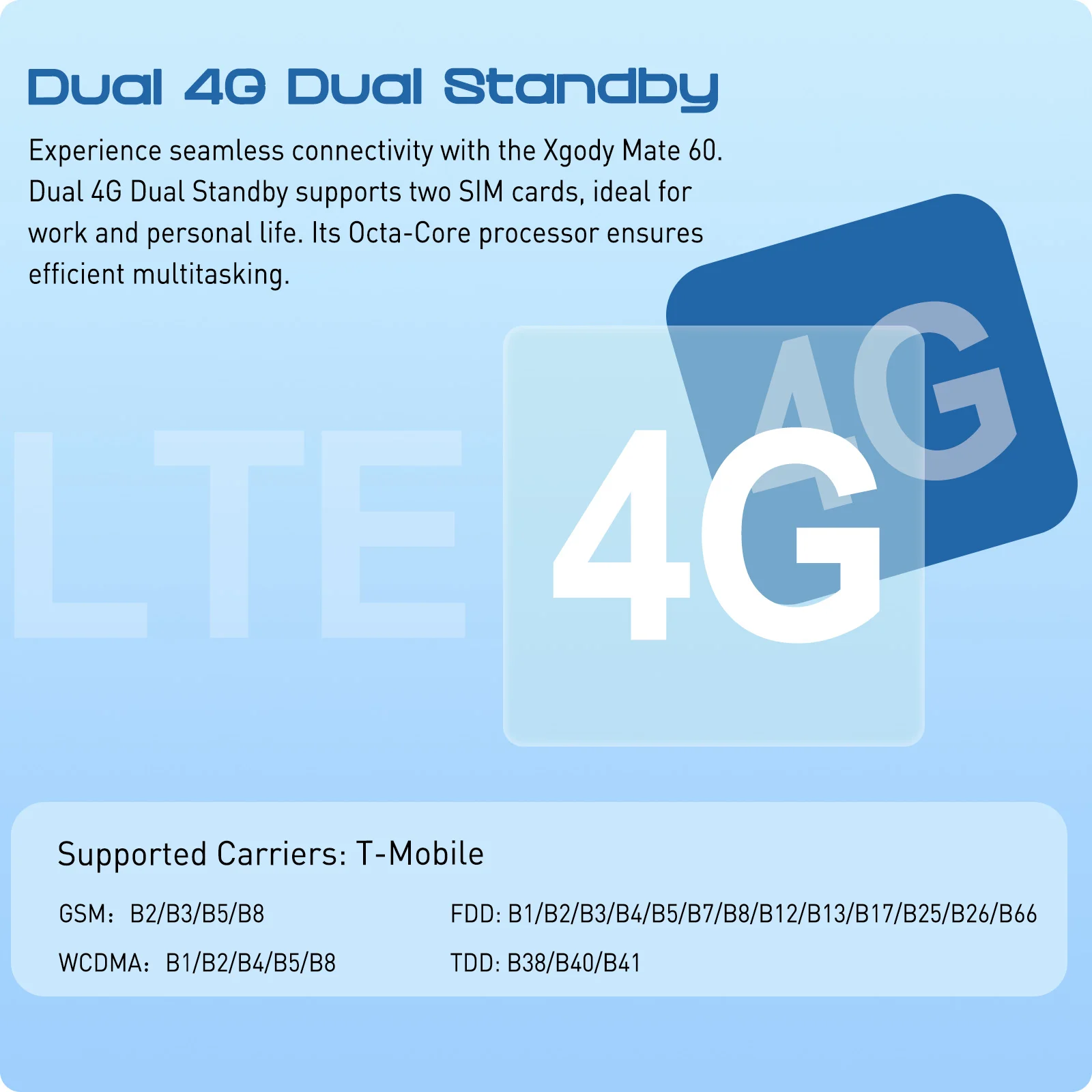 XGODY Mate60 Android 12 Smartphone 6.8" 4+128GB 5280mah Mobile phones 4G Dual SIM 8Core Face ID Fingerprint Unlocked Cell phones 5