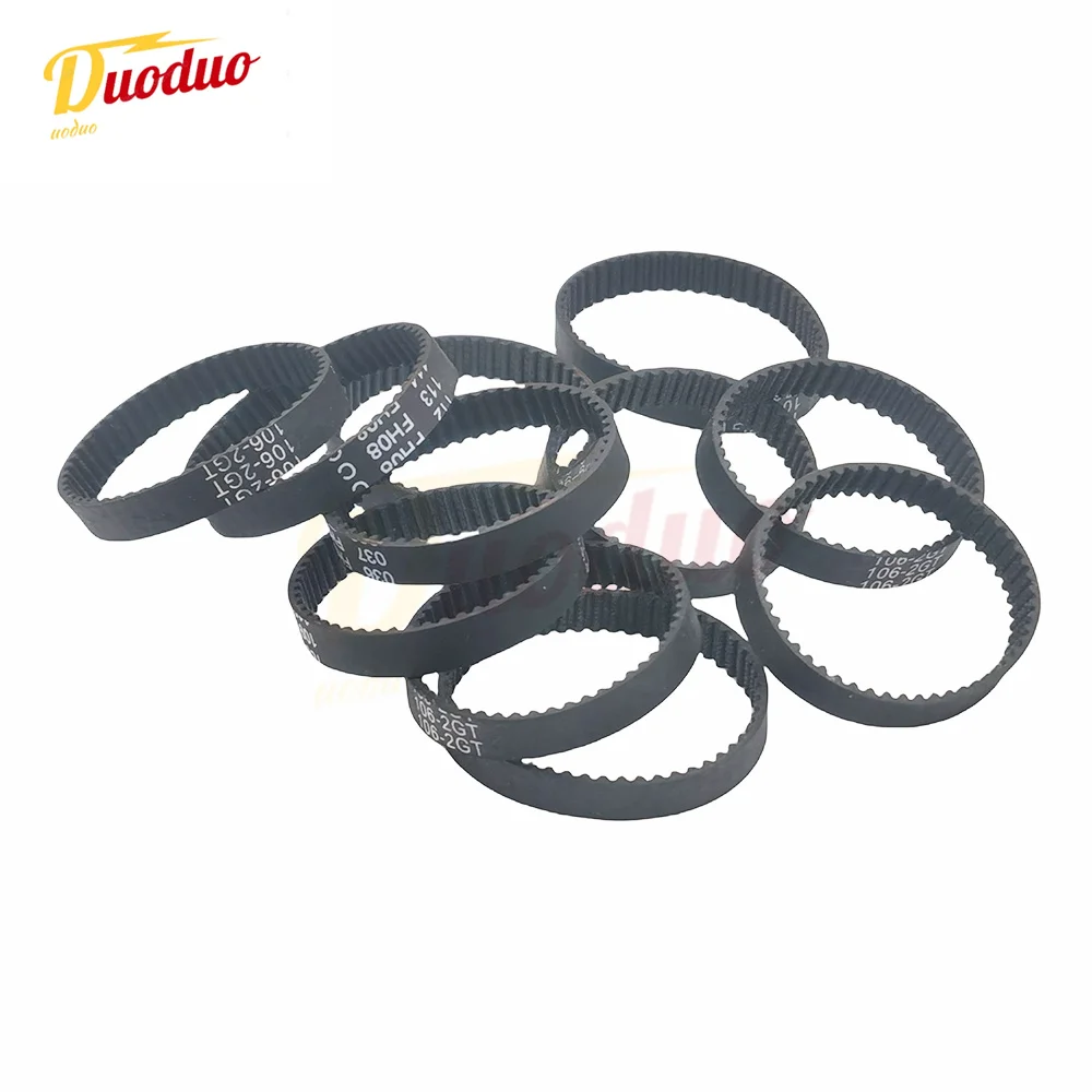 Rubber Belt Synchronous Belt GT2 2GT Width 6/10/15mm Circular 140mm-610mm For 3D Printer