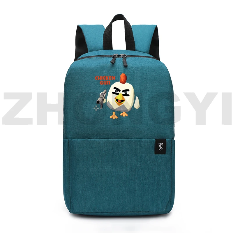 

Canvas Chicken Gun Game School Bags Students Sport Travel Backpacks Lightweight Portable Rucksack Kindergarten Laptop Bookbag