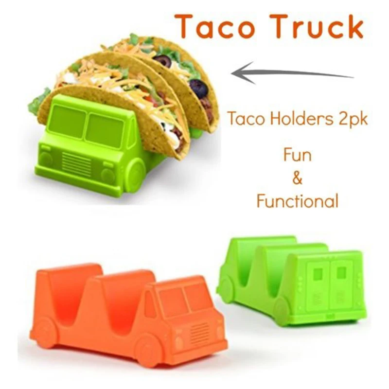 Display Stand for Pizza Cake PP Taco Rack Durable Wave Food Container Mexican Pancakes Rack Kitchen Tool Taco Holder Stand