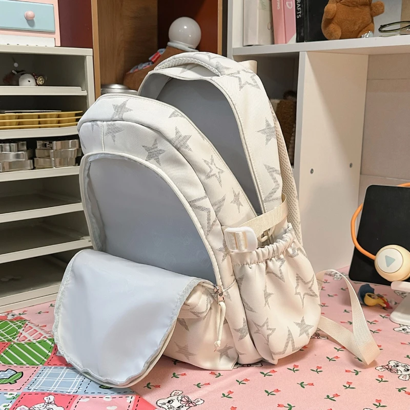 Large Capacity Star School Bag for Girls College Fashion School Backpack Trendy Aesthetic Student Laptop Bag Mochilas Escolares 4