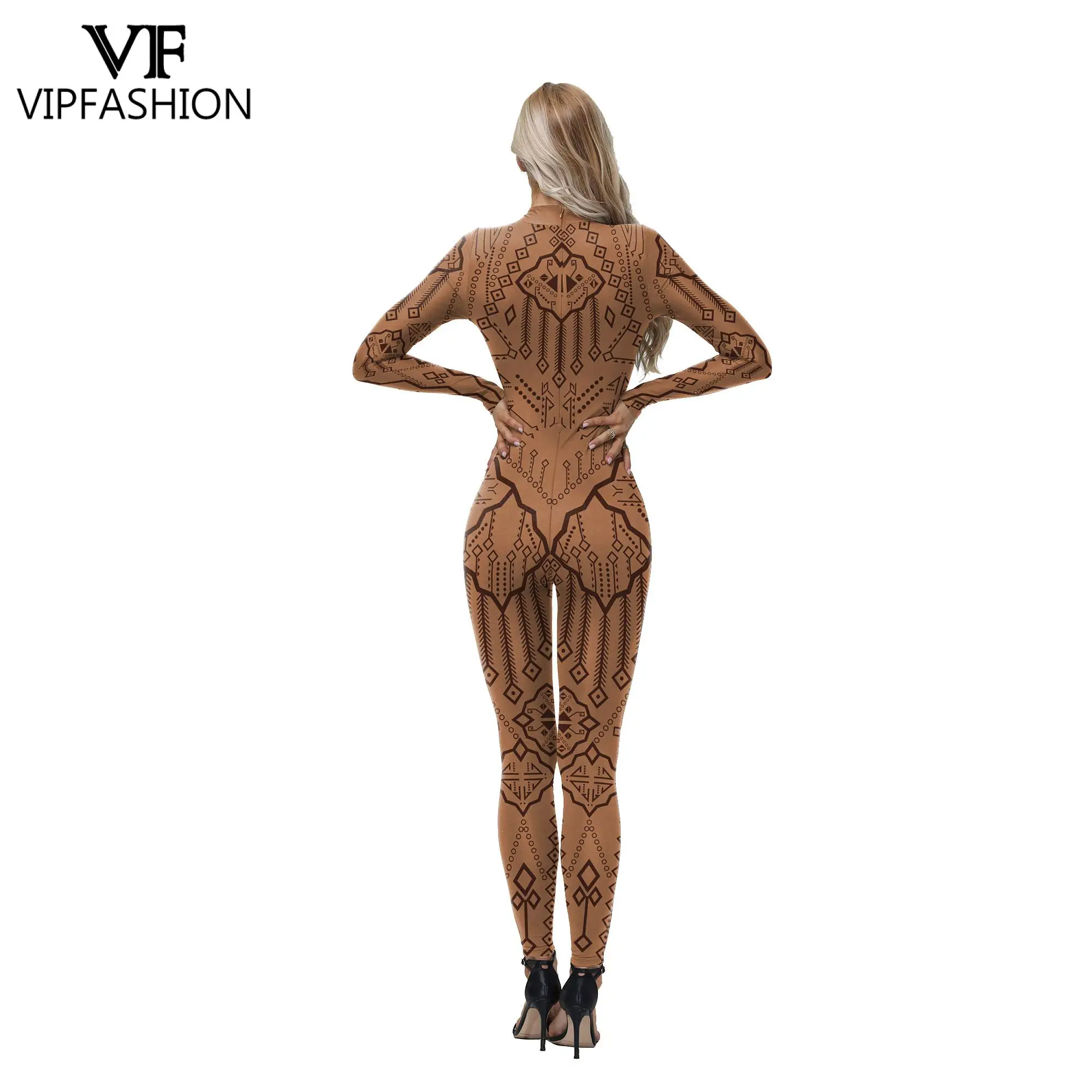 VIP FASHION Pleasure Seeker Costume Women Party Jumpsuit Carnival Zentai Suit Show Performance Catsuit Strenchy Bodysuit Clothes