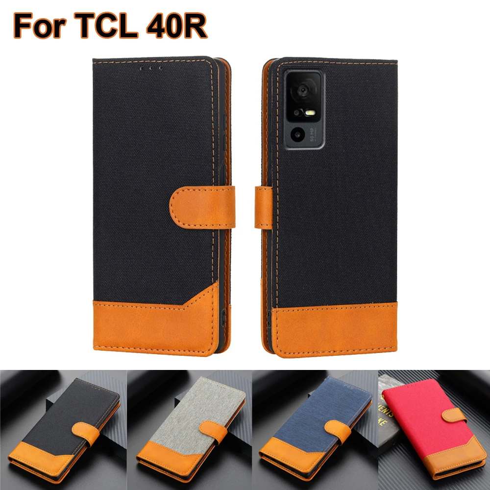 

Business Phone Cover For TCL 40R Case 40 R 5G T771A Etui Book Stand Leather Capa Wallet Cases For Sharp Aquos V6 5G Funda Coque