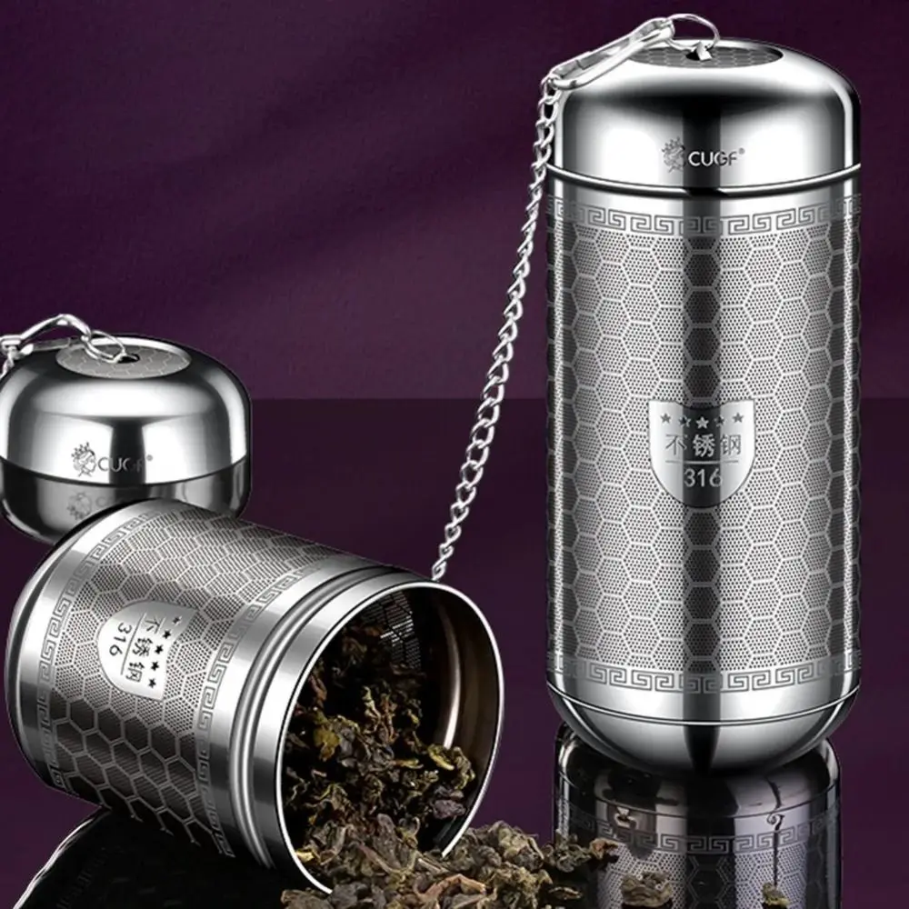 316 Stainless Steel Tea Infuser Teapot Tray Spice Tea Strainer Herbal Filter Kitchen NEW Teaware Accessories