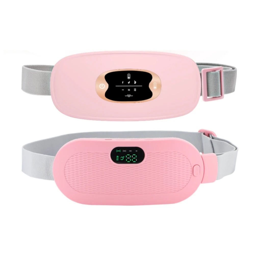 Menstrual Heating Pad for Women Cramps Period Pain Relief Device Vibration Abdomen Waist Massager Physiotherapy Warm Palace Belt