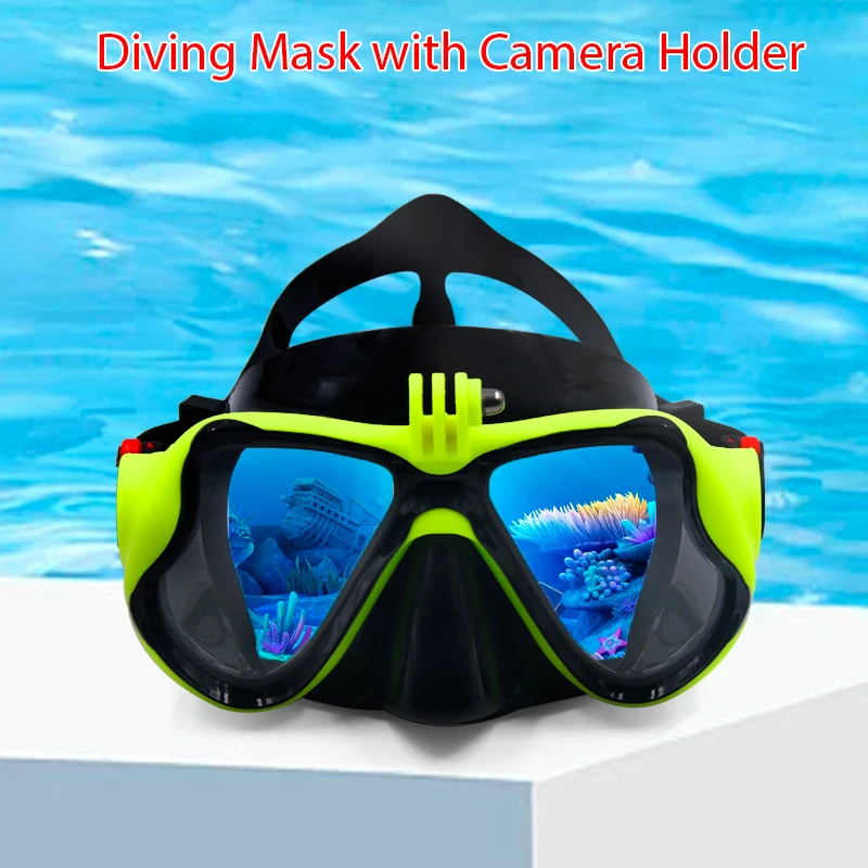 

Professional Underwater Mask Camera Diving Mask Swimming Goggles Snorkel Scuba Diving Camera Holder For GoPro