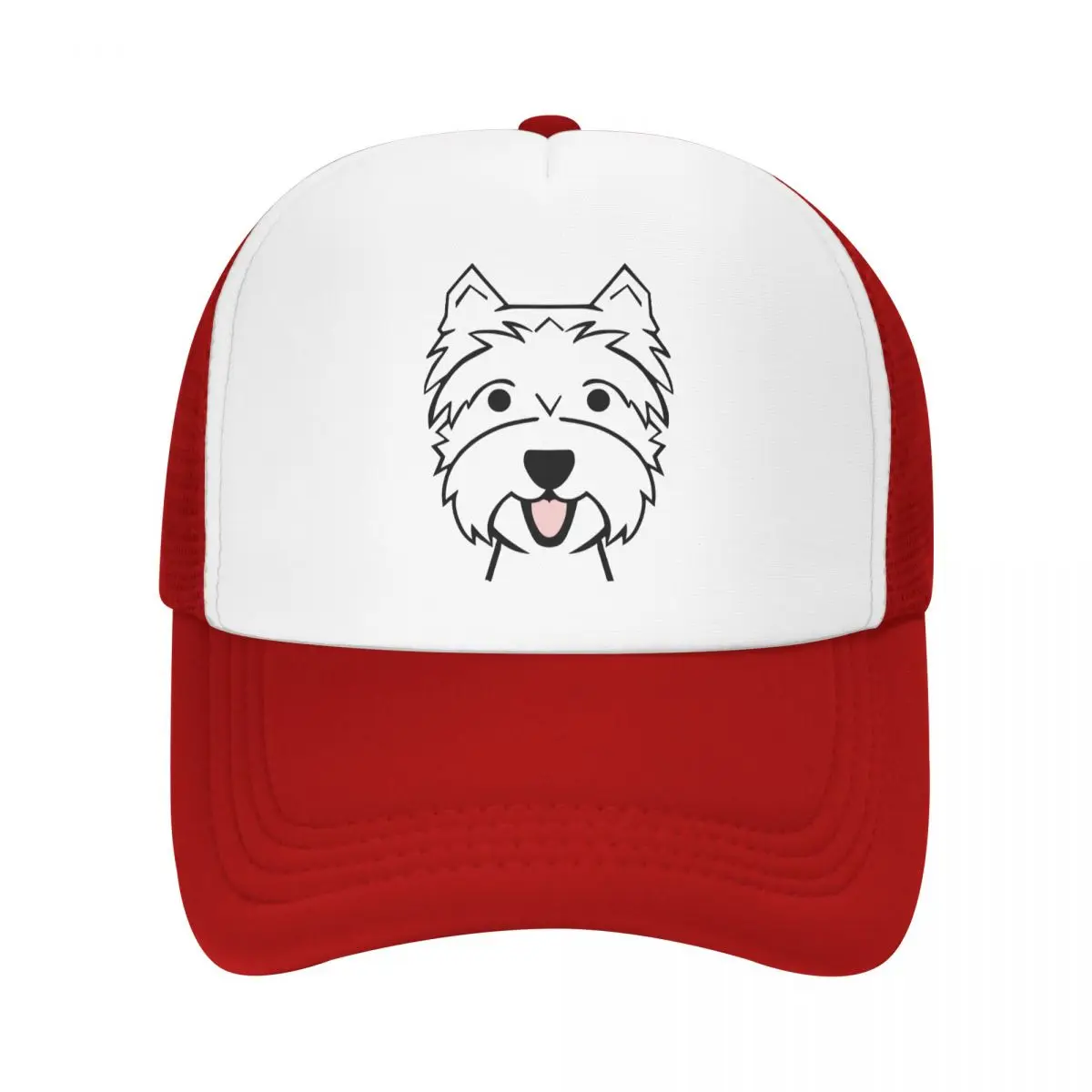 

Personalized West Highland Terrier Baseball Cap Hip Hop Women Men's Adjustable Westie Dog Trucker Hat Spring
