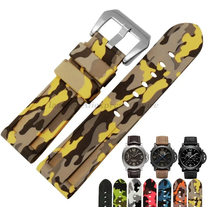 Camouflage Silicone Sport Watch Band - Versatile Rubber Bracelet